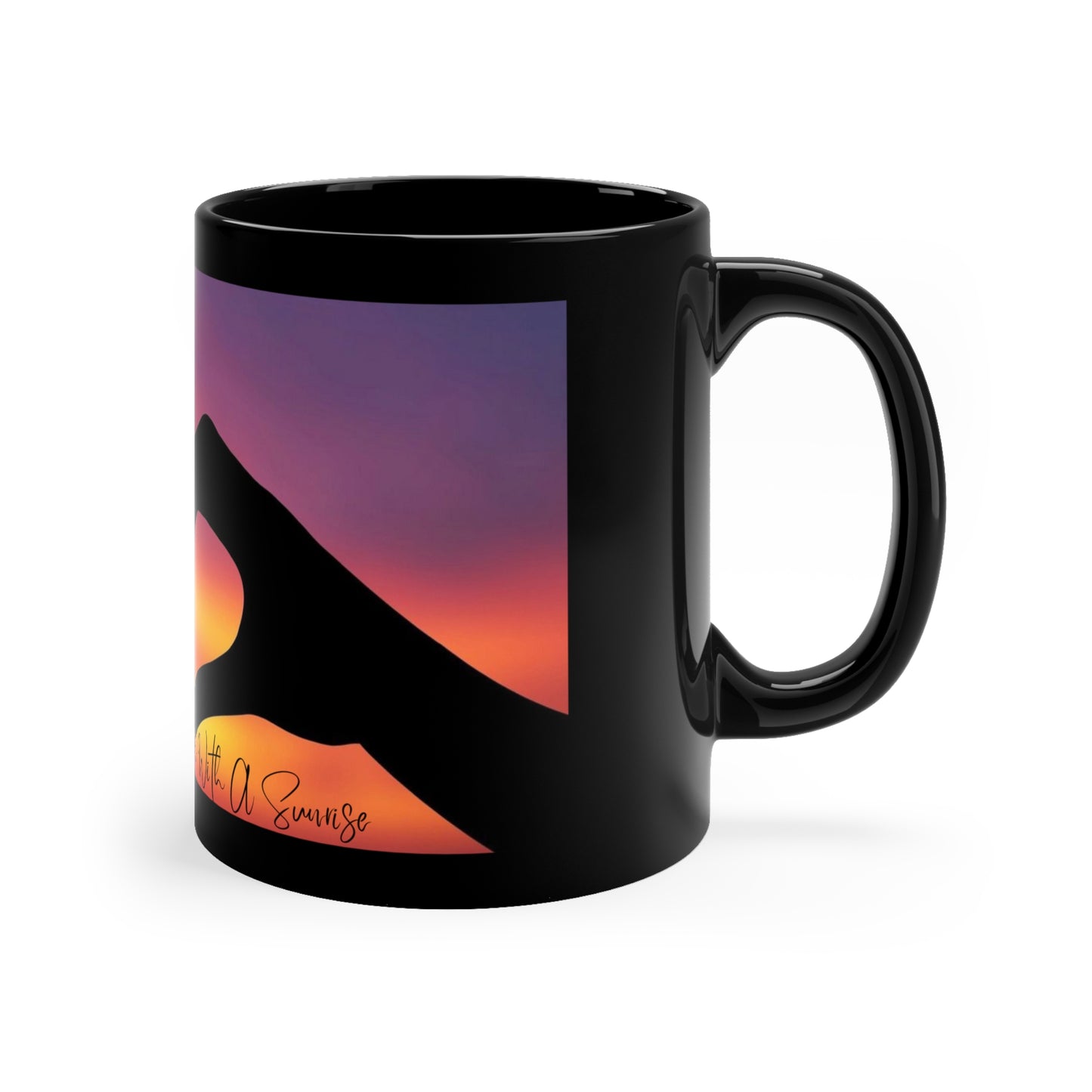 11oz Black Mug