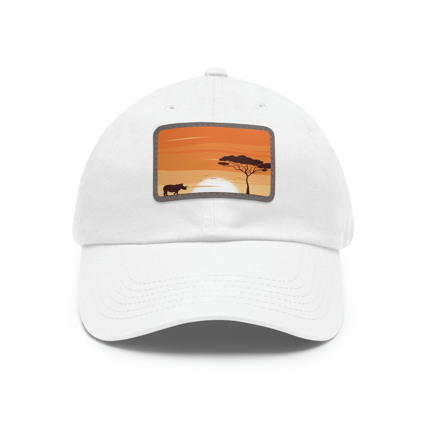 Dad Hat with Leather Patch